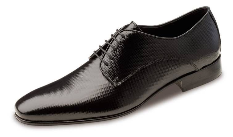 Wilvorst fekete, nyomott mintás alkalmi cipő